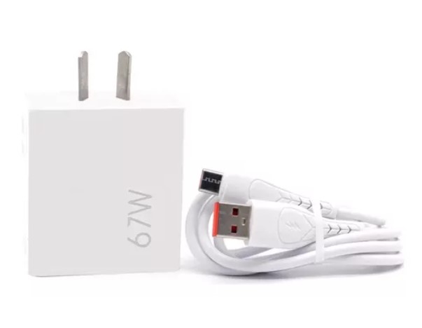 Imega Cargador Usb 67W Carga Rapida + Cable Usb Tipo C 1Mt