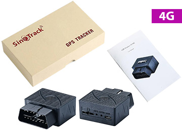 LOCALIZADOR RASTREADOR GPS SINOTRACK ST-902L SE CONECTA POR PUERTO OBD OBD 2 USA CHIP GSM 4G COMPATIBLE IPHONE Y ANDROID