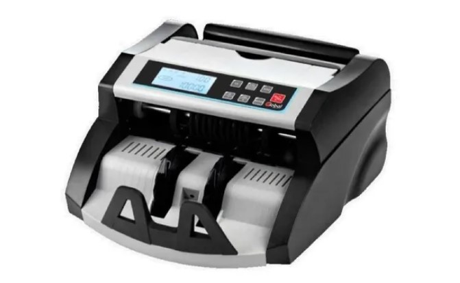 GLOBAL BILLCOUNTER-1 - MAQUINA CONTADORA DE BILLETES DIGITAL 1000/MIN CAP BANDEJA 200 BILLETES CARGA SUPERIOR DETECCION FALSOS IR UV MG MT 220V CON VISOR DIGITAL Y ACCESORIOS