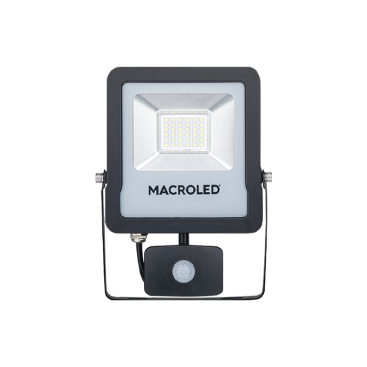 MACROLED SFLSV2-30CW - REFLECTOR LED CON SENSOR DE MOVIMIENTO FRIO 6500K