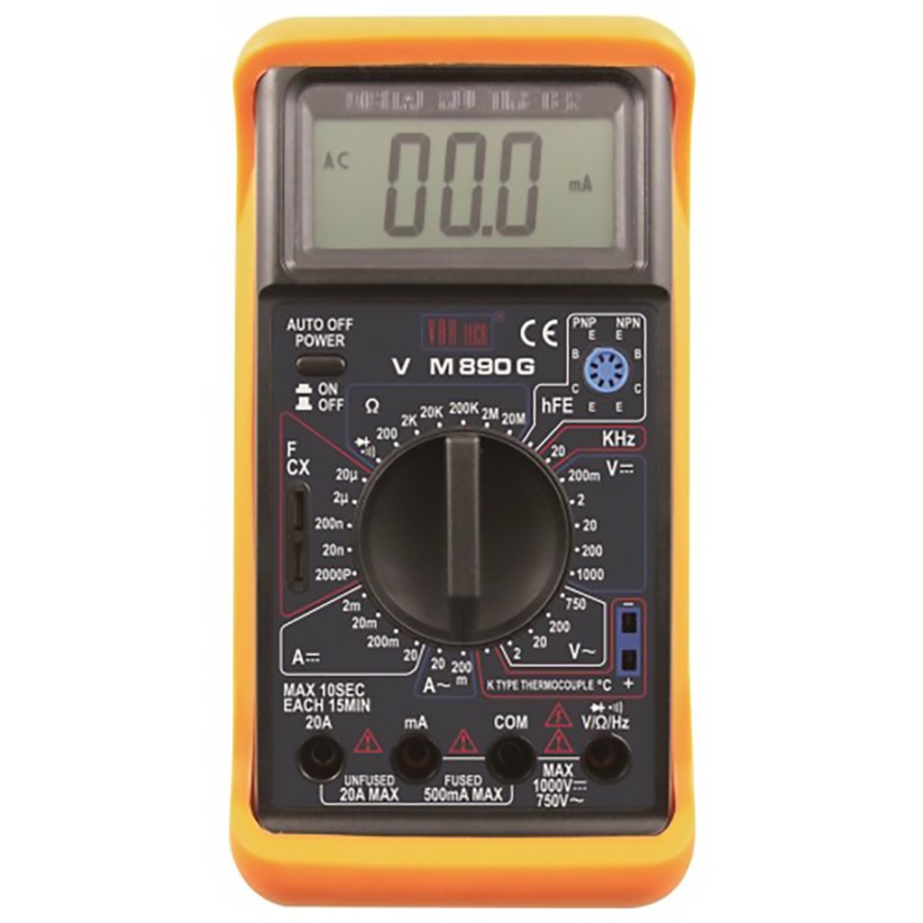 NETMAK NM-890G - TESTER DIGITAL CON MEDIDOR DE TEMP.