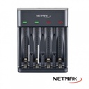 Netmak Nm-Ch4 - Cargador Pilas Aa Aaa Usb 4 Pilas
