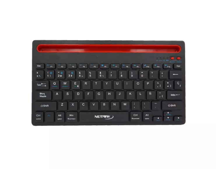Netmak Nm-Kb650 Teclado Bluetooth 5.0 Recargable Negro