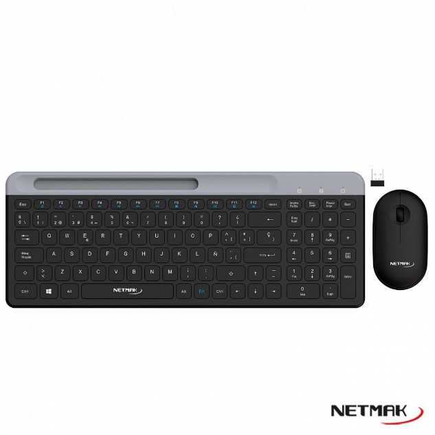 NETMAK NM-KB875 KIT TECLADO + MOUSE COMBO 2.4GHZ NEGRO