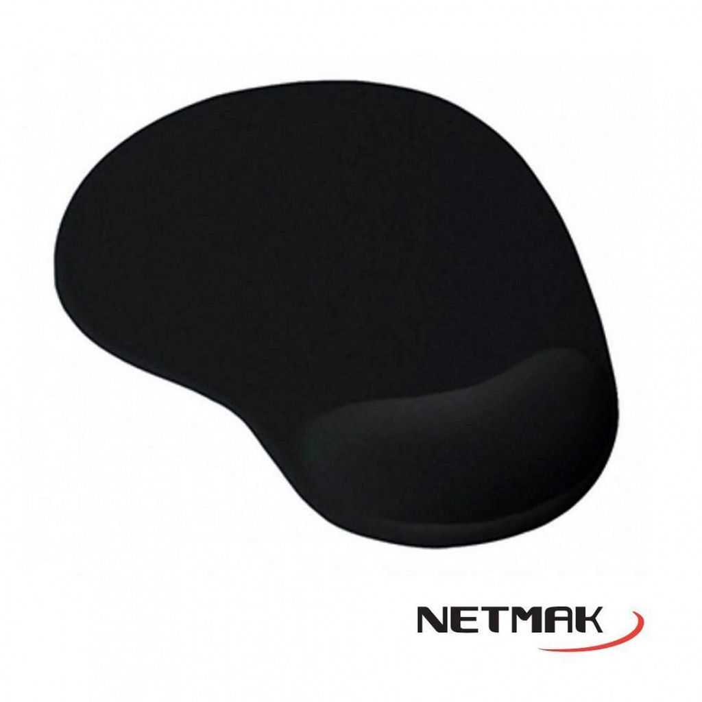 Netmak Nm-Pgel Mouse Pad Gel Black Negro