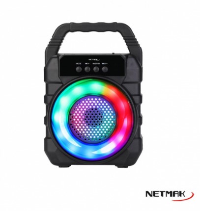 NETMAK NM-TAYLOR PARLANTE BLUETOOTH RGB LED 3"