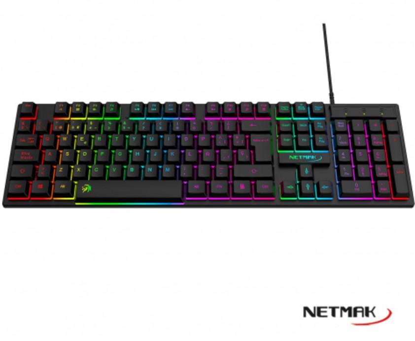 NETMAK NM-X408 TECLADO GAMER RETROILUMINADO USB