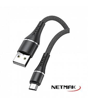 NETMAK NM-117 CABLE USB A MICRO USB 2A 1M STRONG SERIES