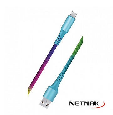 NETMAK NM-115 CABLE USB A MICRO USB 2A 1M MAGIC SERIES