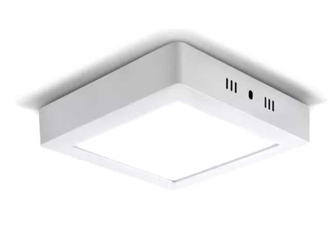 Novoled Nov-Pac18C Panel Plafon Led De Aplicar Cuadrado 18W 3000K Blanco Calido