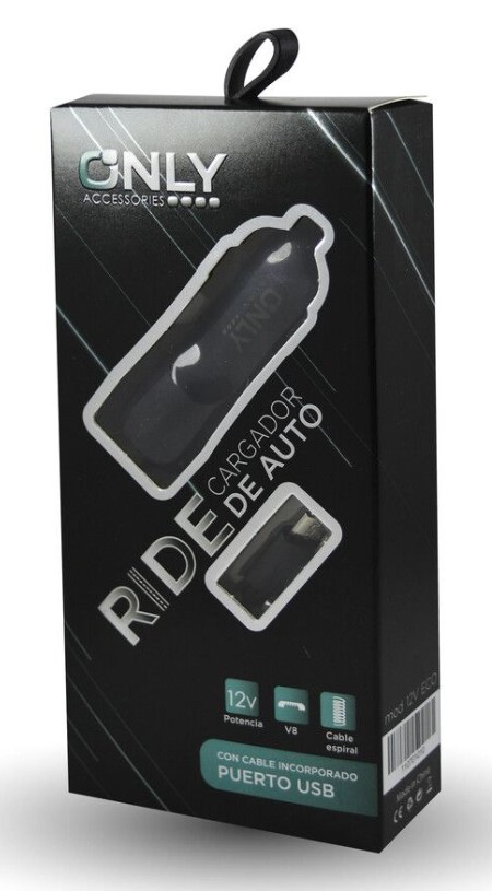 Only Cargador 12V Mod33 V8 Micro Usb
