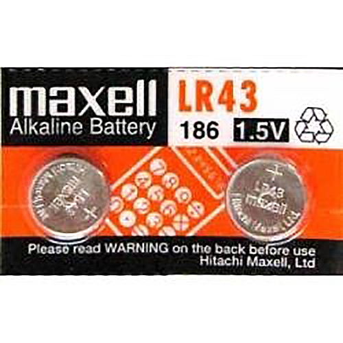 Pila Alcalina Lr43 Maxell Blister X 2