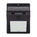 MACROLED ASP-1.5W-IP54CW - APLIQUE ARTEFACTO REFLECTOR SOLAR  DE PARED 1.5W FRIO 6500K IP54