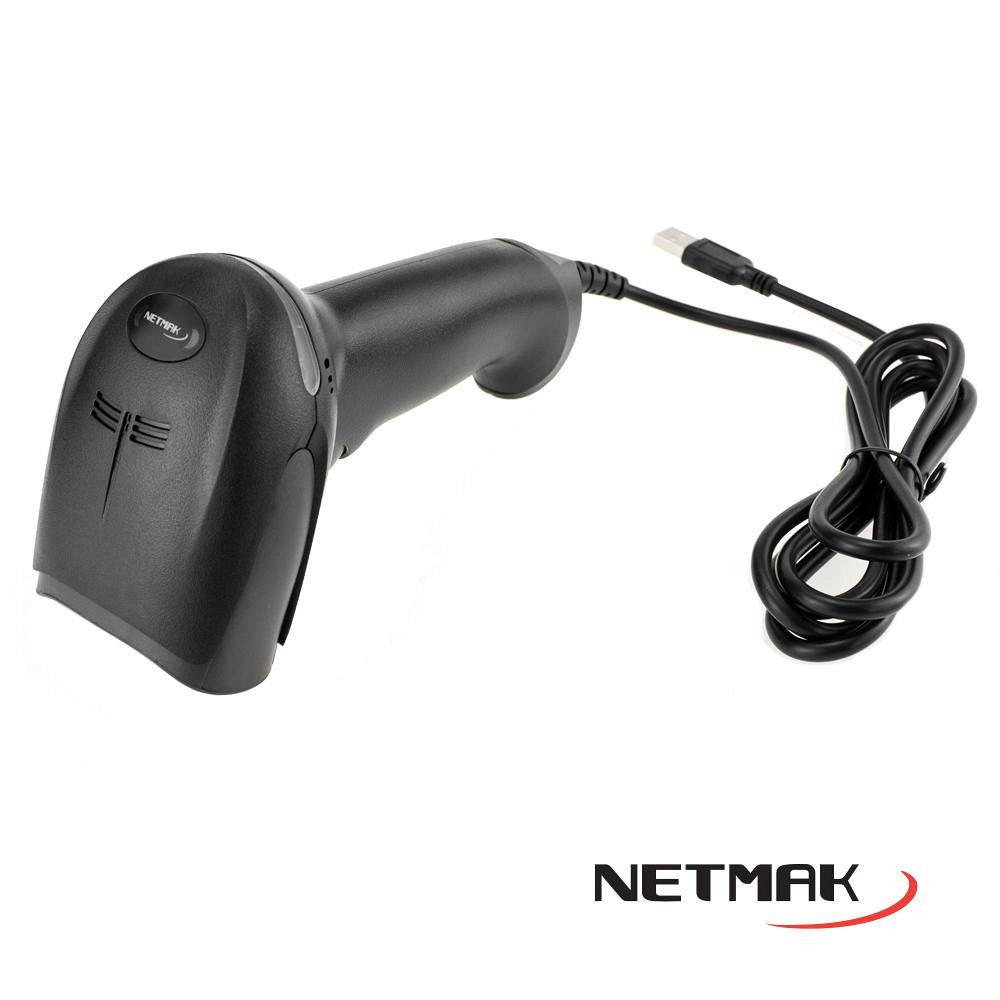 NETMAK NM-LC401 - LECTOR DE CODIGOS DE BARRA 1D USB