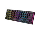 SOLARMAX TECLADO MECANICO GAMER 60% ESPAÑOL USB NEGRO GMKB76CB SWITCH RED