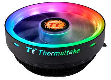 THERMALTAKE UX100 ARGB - COOLER CONECTOR 3 PINES MAX 1800RPM 1156 1155 1151 1150 775 AM4 FM2 FM1 AM3+ AM3 AM2+ AM2