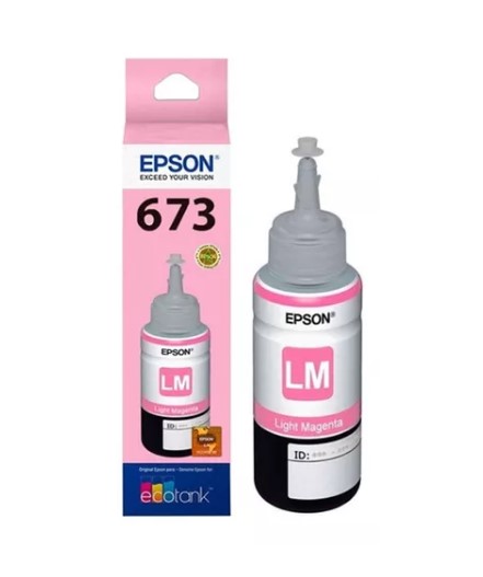 Tinta Epson Original T673 / L800 / 70Ml. Light Magenta