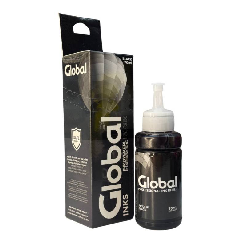 Tinta Premium Global Alternativa Para Epson Serie L T664 673 774 Black/Negro 70 Cm3