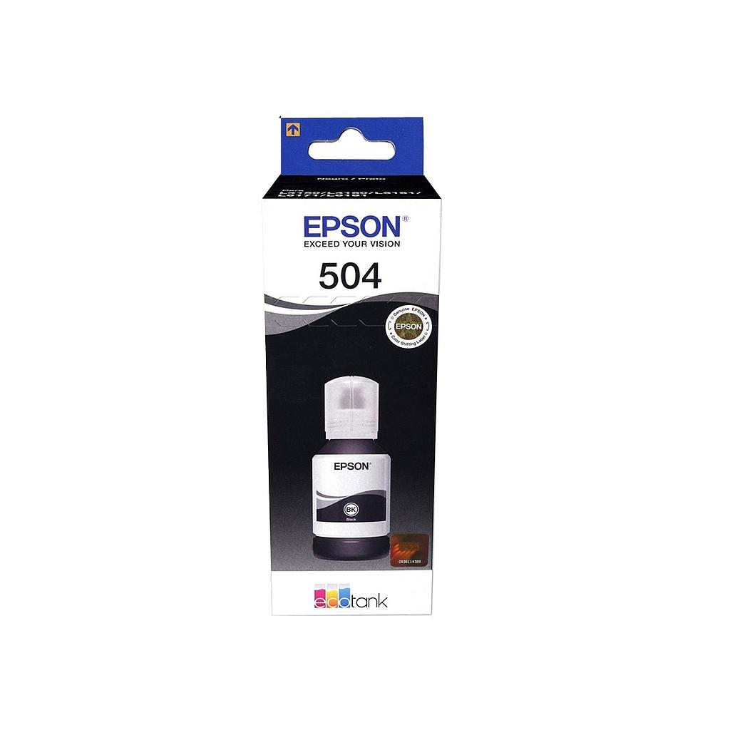 Tinta Original Epson T504 Black Para Epson L4150/6161 Series