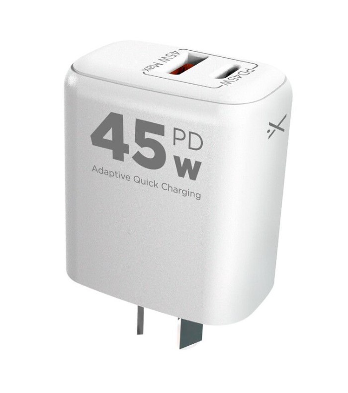 Xaea Cargador Celular 220V Optimum 5A 45W Tipo C Pd + Usb