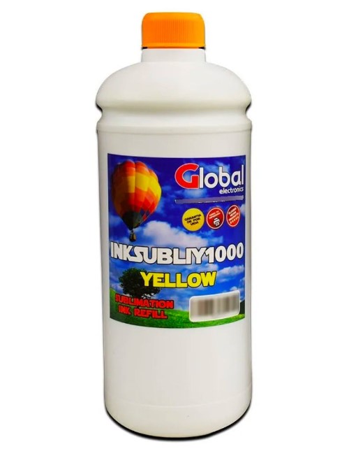 GLOBAL INKSUBLIM1000 TINTA PREMIUM SUBLIMACION AMARILLO BOTELLA 1000 CM3