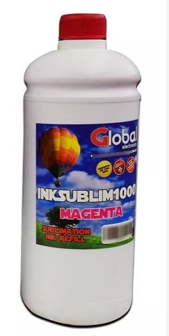 GLOBAL INKSUBLIY1000 TINTA PREMIUM SUBLIMACION MAGENTA BOTELLA 1000 CM3