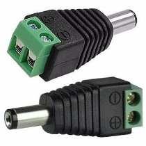 Ficha balun conector 5.5 x 2.1 mm - Macho con Bornera