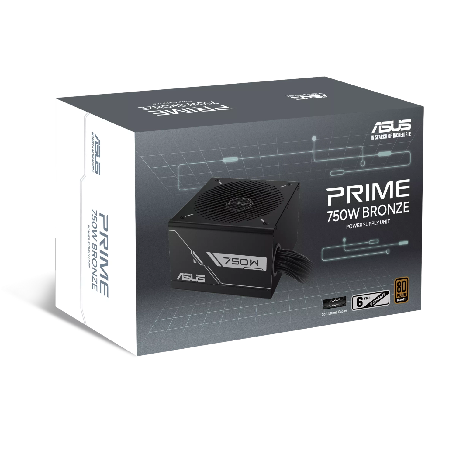 Fuente Asus Prime 750W Bronze Black
