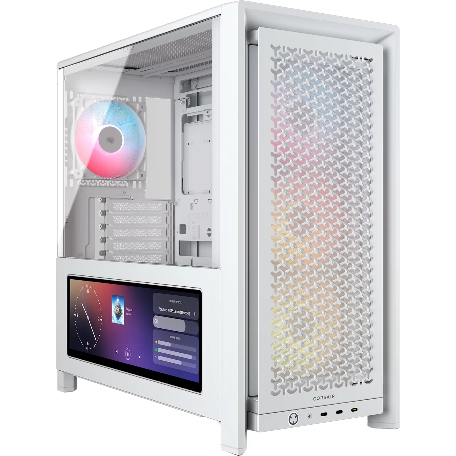 Gabinete Corsair Frame 4000D Lcd Rs Performance Mid-Tower Negro
