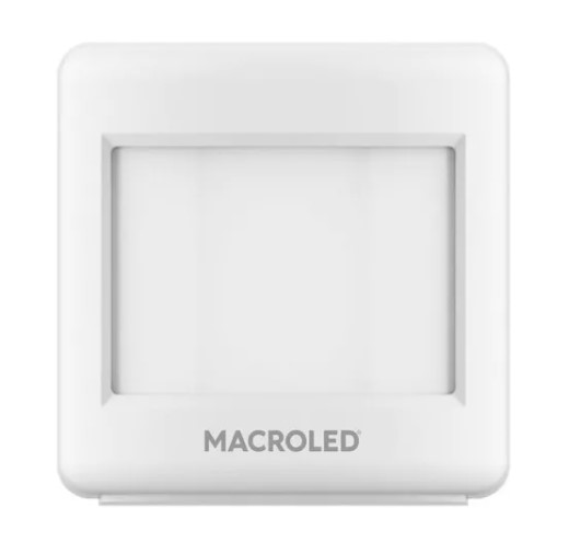 MACROLED SMSPB-110-8M-3AAA - ALARMA SENSOR DE MOVIMIENTO DE PARED SMART BLANCO 8MT 110° 3 PILAS AAA