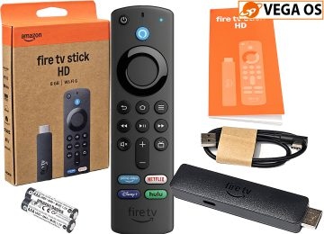 Reproductor Amazon Fire Stick Hd 2026 Con Control Remoto 2Xaaa Con Alexa Disney Netflix Prime Hbo Youtube - No Android - Vega Os