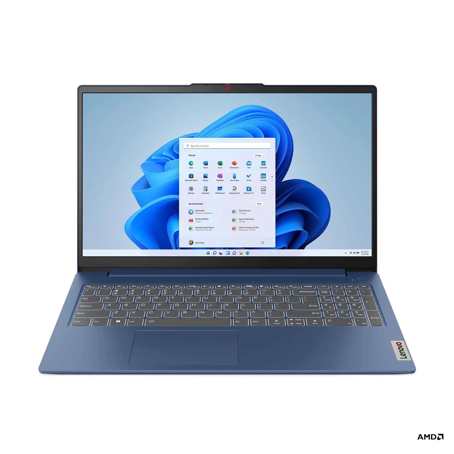 Notebook  Ideapad Slim 3 15.6" R5, 8Gb  512 Ssd; Win 11 Home