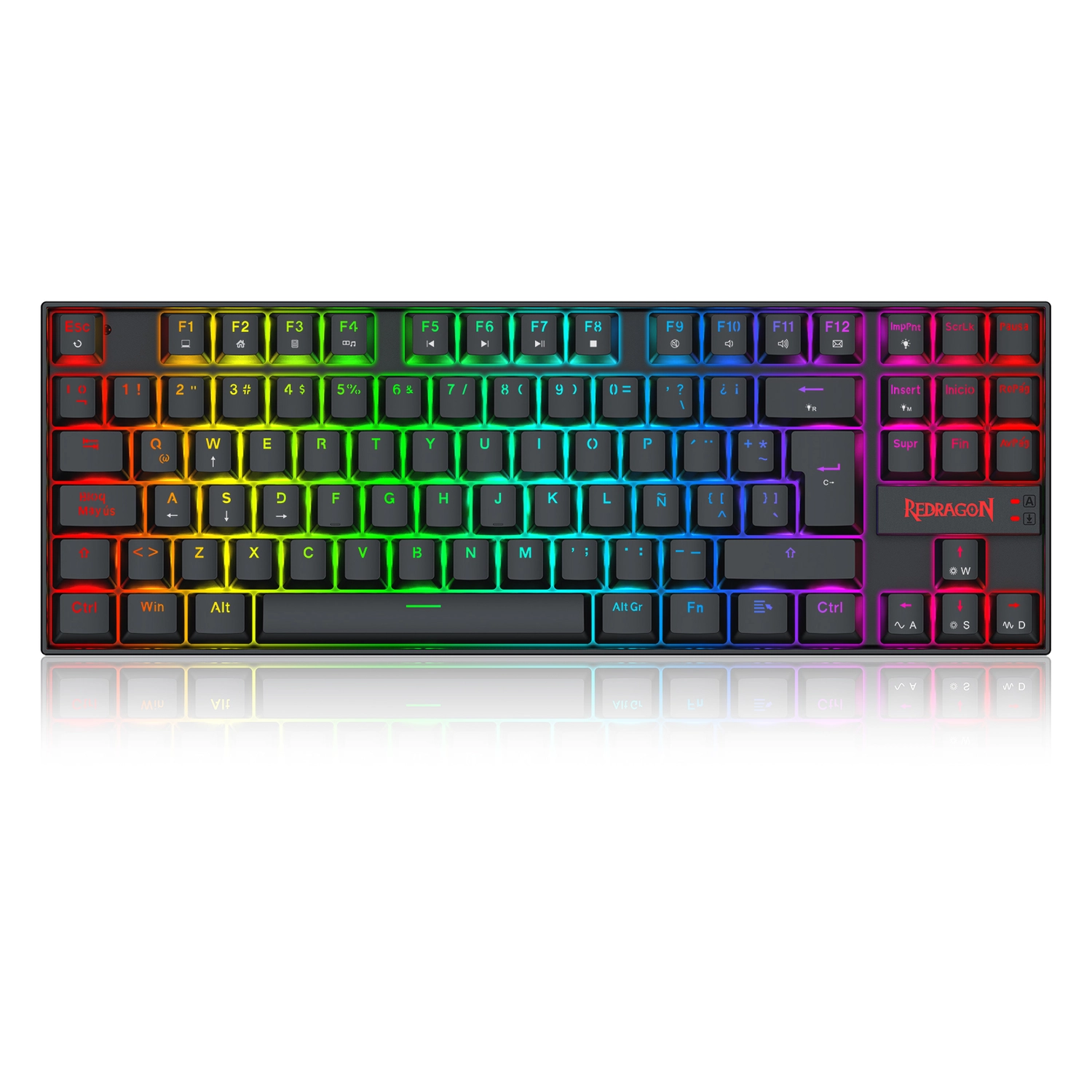 Teclado Redragon Kumara K552 Rbn Magnético Negro