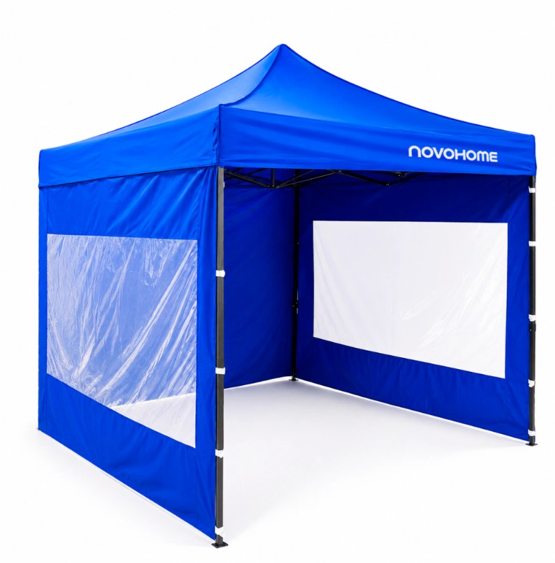 Novohome Nh-Gzb420-A Gazebo Plegable Reforzado 3X3 Mts Novohome C/Paredes Ventana