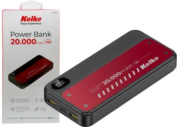 Kolke Cargador Portatil 2Xusb 1Xusb Tipo C  Carga Rapida 20.000Mah 