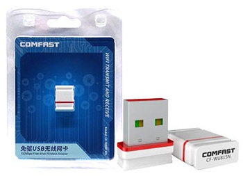 [7521] PLACA DE RED WIFI USB COMFAST CF-WU815N 150MBPS 2.4GHZ MINI NANO CHIPSET RTL8188GU W10 FREE DRIVER