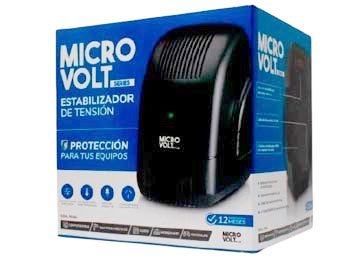 ESTABILIZADOR MICRO VOLT H 2000 1000/2000VA 4 TOMAS BY TRV - POTENCIA NOMINAL 1000W