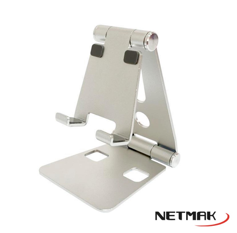 NETMAK NM-HC54 SOPORTE CELULAR DE ALUMINIO PARA MESA