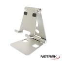 NETMAK NM-HC54 SOPORTE CELULAR DE ALUMINIO PARA MESA