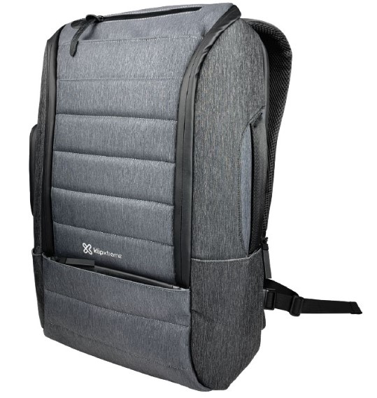 KLIPXTREME KNB-901GB MOCHILA NOTEBOOK 15.6&quot; KRUISER GRAY USB BUSINESS MALETIN ANTI-ROBO RESISTENSE AL AGUA