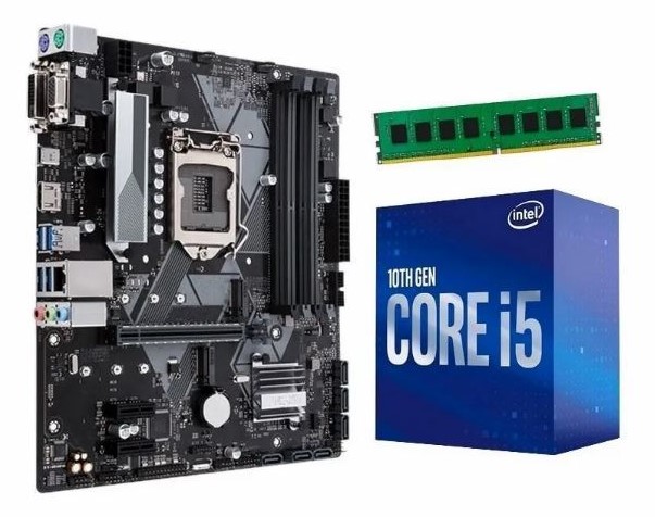 COMBO INTEL PROCESADOR I5-11400 CON VIDEO + MOTHER SOCKET 1200 10MA GEN. + RAM DDR4 8GB