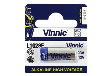 PILA 23A 12V VINNIC 10.3X28.5MM X UNIDAD