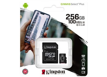 [8441] KINGSTON CANVAS SELECT PLUS - MEMORIA MICRO SD 256GB PLUS 100 MB/S