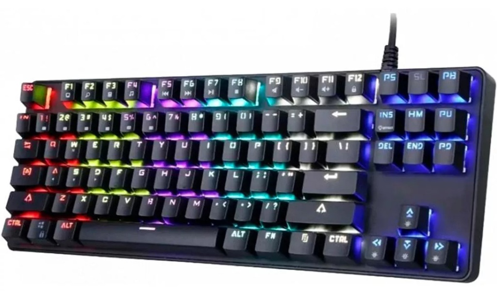 TECLADO SENTEY GS-510 FSPRO MECANICO RGB DOBLE INYECCION USB CABLE 1.9M DOBLE INYECCION KEYS SWITCHES RED