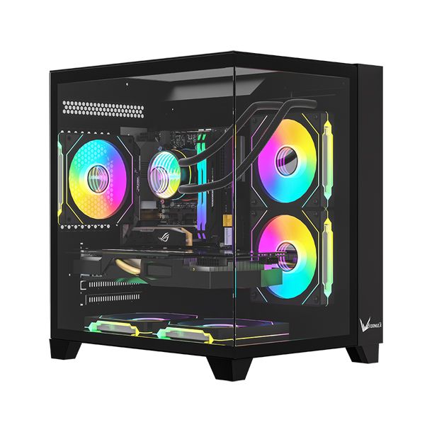 FORMULA V CRYSTAL Z9M FLOE BLACK MATX + 5 FANS ARGB