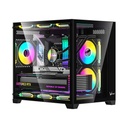 FORMULA V GABINETE GAMER CRYSTAL Z5 BLACK MATX + 1 FAN FRGB