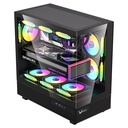 FORMULA V GABINETE GAMER CRYSTAL Z8 COSMIC BLACK ATX + 6 FANS FRGB