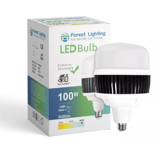 FOREST LIGHTING LAMPARA GALPONERA 100W LUZ FRIA 6500K