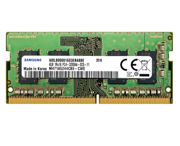 MEMORIA RAM NOTEBOOK SODIMM DDR4 4GB SAMSUNG 3200MHZ 1.2V OEM