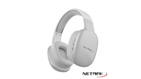 Netmak Nm-Volt-W - Auricular Vincha Bluetooth Dual White Blanco